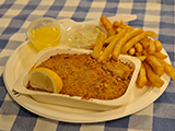 Baked Scallop with Fries